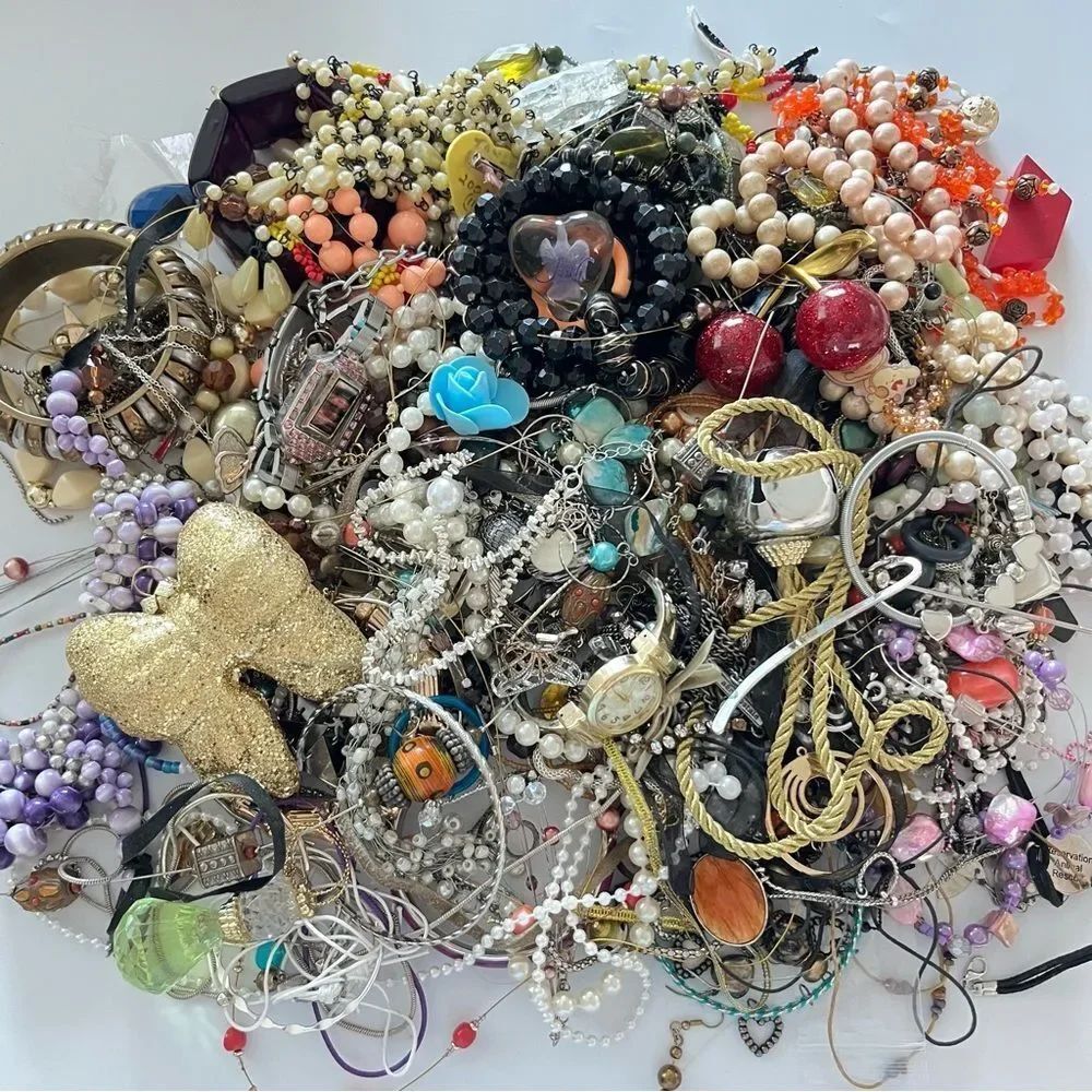 5lb. Craft Junk Broken Repurpose Jewelry Lot